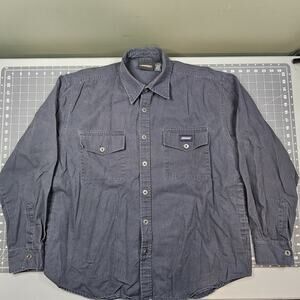 Dickies CPO Shirt Large Canvas Overshirt Workwear Americana Retro Outdoors Biker